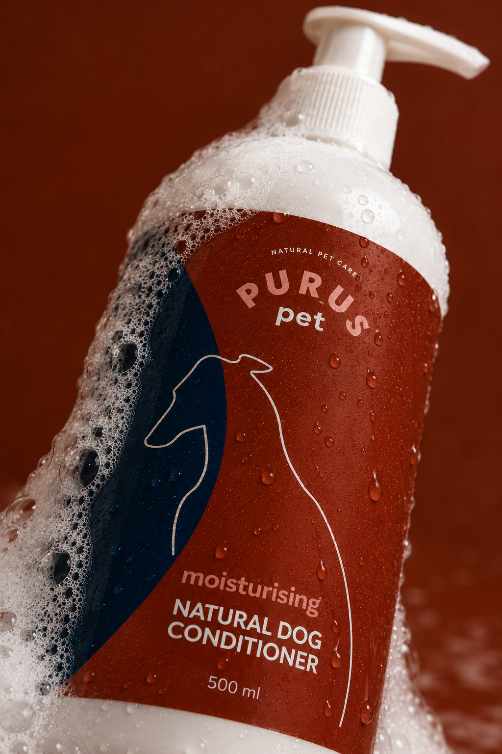 PURUS conditioner bottle on a clean studio background